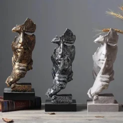 Comfort u0026 Style Wohndeko-Miniatur-Schreibtischskulptur – Elegantes Schweigen ist Golddekor