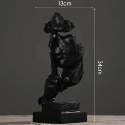 Comfort u0026 Style Wohndeko-Miniatur-Schreibtischskulptur – Elegantes Schweigen ist Golddekor