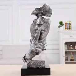 Comfort u0026 Style Wohndeko-Miniatur-Schreibtischskulptur – Elegantes Schweigen ist Golddekor