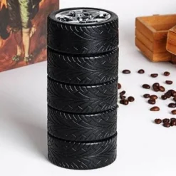 Cup Couture Camping-Werkzeuge|Outdoor-Artikel-Mini-Autoreifen-Thermoskanne – Kreativer Reisebecher für Autos