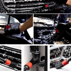 Wild u0026 Free Gear Autopflege|Autozubehör-Mini-Autowaschbürsten-Set – Kompakte Werkzeuge zur Fahrzeugreinigung