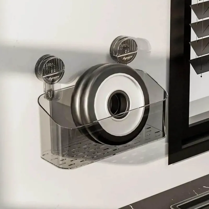 The Blissful Bath Badezimmer-Mini-Badezimmer-Organizer mit Saugnapf – platzsparendes Aufbewahrungsregal