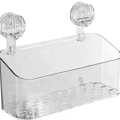 The Blissful Bath Badezimmer-Mini-Badezimmer-Organizer mit Saugnapf – platzsparendes Aufbewahrungsregal