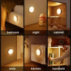 Comfort u0026 Style Beleuchtung-Mini-Bewegungssensor-LED-Nachtlampe - Klebendes Wandlicht