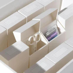 The Decor Haven Küche & Esszimmer-Mini-Clamshell-Aufbewahrungsbox – kompakter Organizer