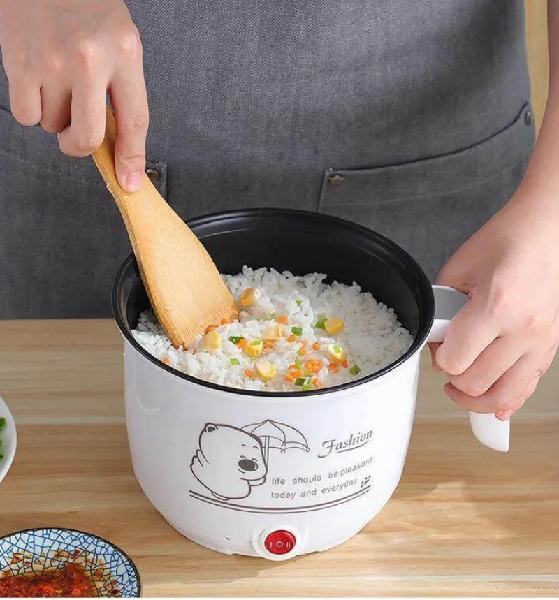 The Culinary Kit Küche & Esszimmer-Mini-Elektro-Hotpot-Kocher - Doppelschicht-Reiskocher