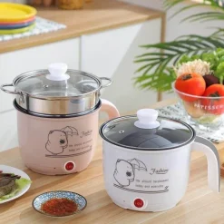 The Culinary Kit Küche & Esszimmer-Mini-Elektro-Hotpot-Kocher - Doppelschicht-Reiskocher