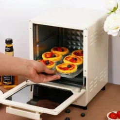 The Decor Haven Küche & Esszimmer-Mini-Elektro-Toasterofen mit 3 Ebenen – kompaktes Küchengerät