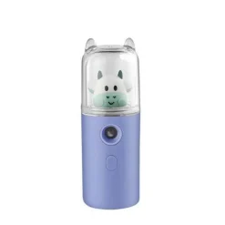 Comfort u0026 Style Frauenpflege|Körperpflege-Mini-Gesichtsdampfer mit Cartoon-Tiermotiv – wiederaufladbarer USB-Luftbefeuchter