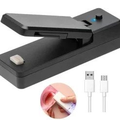 Tom Küche & Esszimmer-Mini-Heißsiegelgerät – wiederaufladbarer Küchenbeutelclip per USB