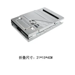 Adventure Basecamp Camping Im Freien|Outdoor-Artikel-Mini-Holzkohlegrill – Faltbarer Outdoor-Campinggrill aus Edelstahl