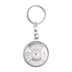 The Outdoor Vault Camping-Werkzeuge|Heimwerkzeuge-Mini-Kalender-Schlüsselanhänger aus Metall – Kreatives Zeitportal-Design