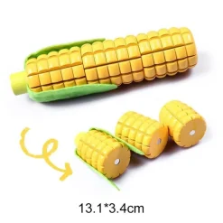 The Decor Haven Babyspielzeug-Mini-Küchen-Spielset mit Lebensmitteln – Kochspielzeug für Kinder