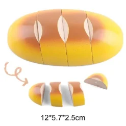 The Decor Haven Babyspielzeug-Mini-Küchen-Spielset mit Lebensmitteln – Kochspielzeug für Kinder