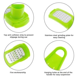 The Culinary Kit Küche & Esszimmer-Mini-Knoblauchpresse – Kompakte Reibe für frischen Knoblauch