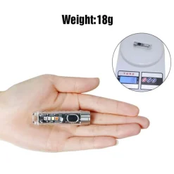 Roam Ready Camping-Werkzeuge|Outdoor-Artikel-Mini-LED-Schlüsselanhänger-Taschenlampe – tragbares Taschenlicht