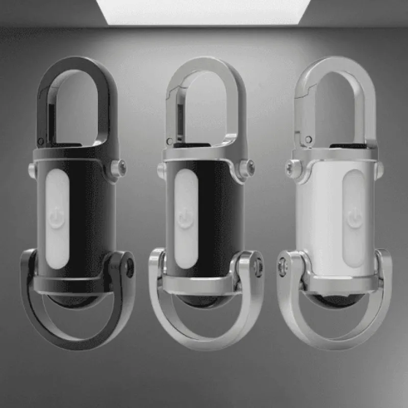 Cozy Living Camping Im Freien|Outdoor & Garten-Mini-LED-Schlüsselanhänger-Taschenlampe – wiederaufladbares tragbares USB-Licht