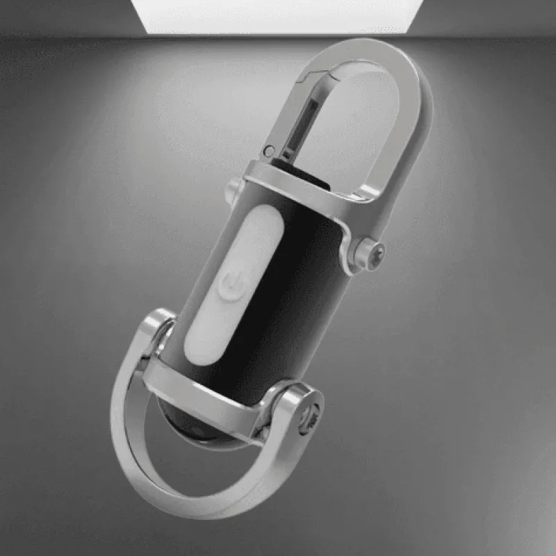 Cozy Living Camping Im Freien|Outdoor & Garten-Mini-LED-Schlüsselanhänger-Taschenlampe – wiederaufladbares tragbares USB-Licht