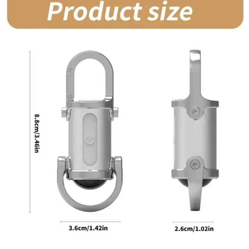 Cozy Living Camping Im Freien|Outdoor & Garten-Mini-LED-Schlüsselanhänger-Taschenlampe – wiederaufladbares tragbares USB-Licht