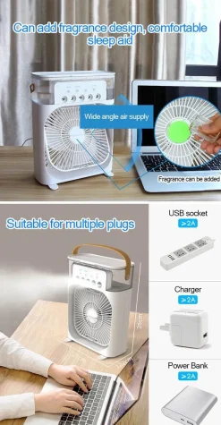 Comfort u0026 Style Gadgets Für Zuhause-Mini-Luftkühler – Kompakter persönlicher Kühlventilator