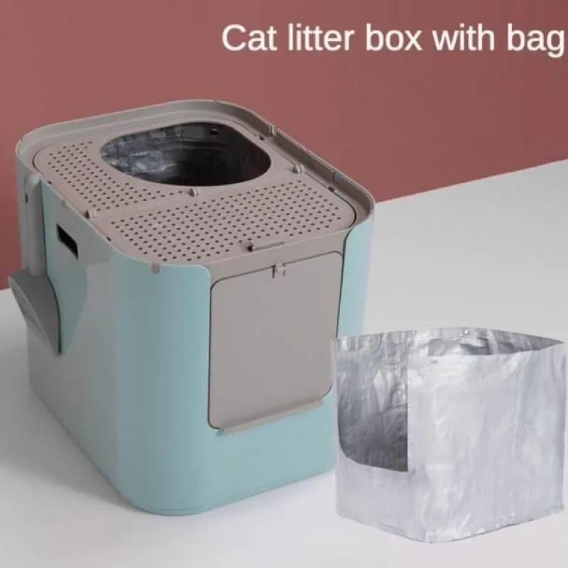 Furendo Haustierzubehör|Reinigungswerkzeuge Für Haustiere-Minimalistische Anti-Geruchs-Katzentoilette – Geruchsreduzierende Toilettenlösung