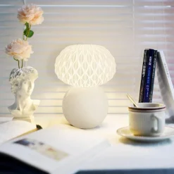 Bright Accents Beleuchtung-Minimalistische Keramik-Tischlampe – Moderne Beleuchtungsvorrichtung für Zuhause