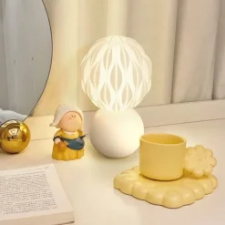 Bright Accents Beleuchtung-Minimalistische Keramik-Tischlampe – Moderne Beleuchtungsvorrichtung für Zuhause