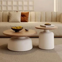 Comfort u0026 Style Möbel-Minimalistischer Couchtisch aus Holz – Luxuriöses modernes Herzstück