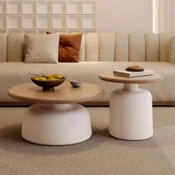 Comfort u0026 Style Möbel-Minimalistischer Couchtisch aus Holz – Luxuriöses modernes Herzstück