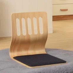 Comfort u0026 Style Möbel-Minimalistischer japanischer Stuhl ohne Beine – Moderne, zeitgenössische Sitzmöbel
