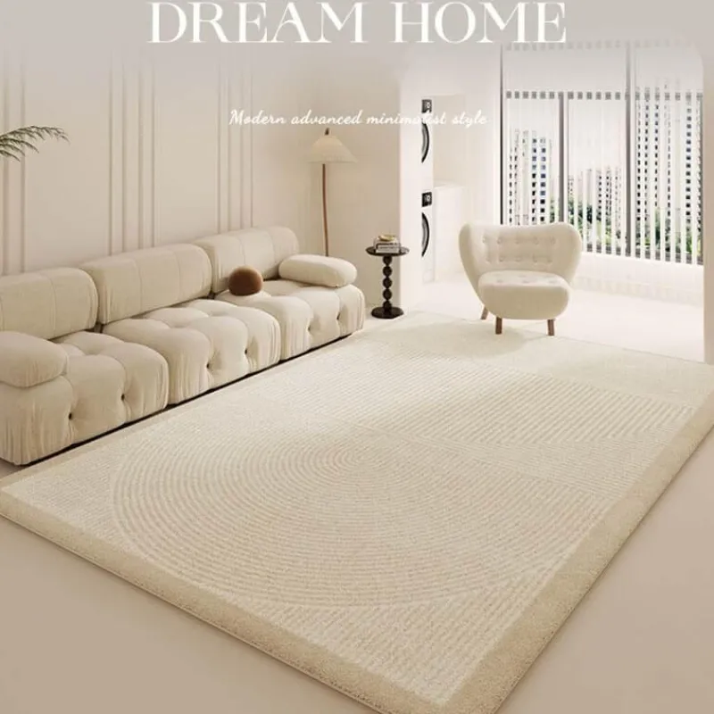 Warm Weaves Boden & Teppiche-Minimalistischer Plüsch-Teppich – Weicher Teppich für modernes Dekor