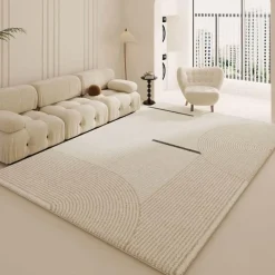 Warm Weaves Boden & Teppiche-Minimalistischer Plüsch-Teppich – Weicher Teppich für modernes Dekor