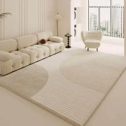 Warm Weaves Boden & Teppiche-Minimalistischer Plüsch-Teppich – Weicher Teppich für modernes Dekor