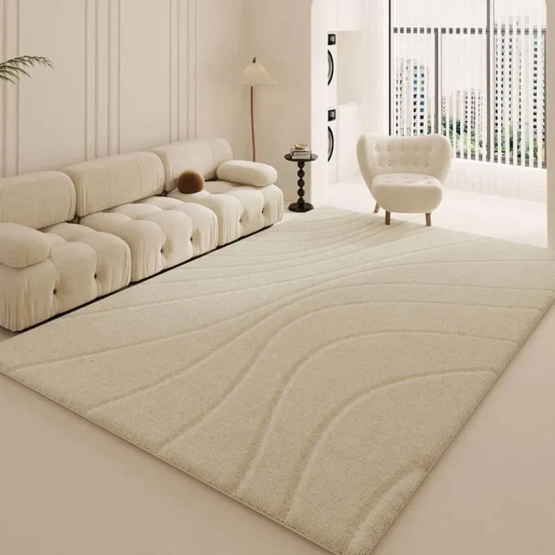 Warm Weaves Boden & Teppiche-Minimalistischer Plüsch-Teppich – Weicher Teppich für modernes Dekor