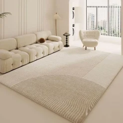 Warm Weaves Boden & Teppiche-Minimalistischer Plüsch-Teppich – Weicher Teppich für modernes Dekor