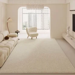 Warm Weaves Boden & Teppiche-Minimalistischer Plüsch-Teppich – Weicher Teppich für modernes Dekor