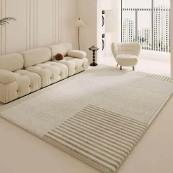 Warm Weaves Boden & Teppiche-Minimalistischer Plüsch-Teppich – Weicher Teppich für modernes Dekor