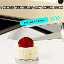 The Culinary Kit Küche & Esszimmer-Mini-Messerschärfer – Professionelles Saugwerkzeug für die einfache Klingenpflege