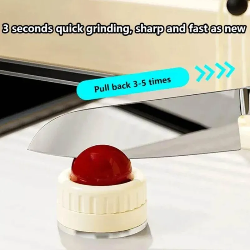 The Culinary Kit Küche & Esszimmer-Mini-Messerschärfer – Professionelles Saugwerkzeug für die einfache Klingenpflege