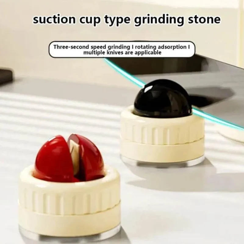 The Culinary Kit Küche & Esszimmer-Mini-Messerschärfer – Professionelles Saugwerkzeug für die einfache Klingenpflege