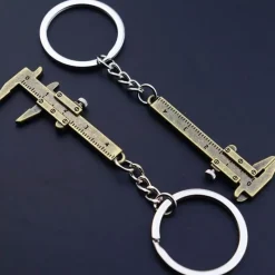 The Outdoor Vault Camping-Werkzeuge|Outdoor-Artikel-Mini-Messschieber als Schlüsselanhänger – kompaktes Präzisionsmesswerkzeug