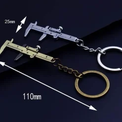 The Outdoor Vault Camping-Werkzeuge|Outdoor-Artikel-Mini-Messschieber als Schlüsselanhänger – kompaktes Präzisionsmesswerkzeug