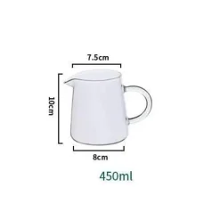 Plates u0026 More Küche & Esszimmer-Mini-Milchkännchen aus Glas – Ausgießer für Kaffee und Tee