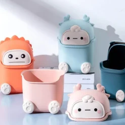 The Decor Haven Küche & Esszimmer|Gadgets Für Zuhause-Mini-Mülleimer - Lazy Penguin Bürodekor