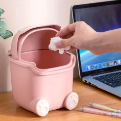 The Decor Haven Küche & Esszimmer|Gadgets Für Zuhause-Mini-Mülleimer - Lazy Penguin Bürodekor