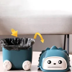 The Decor Haven Küche & Esszimmer|Gadgets Für Zuhause-Mini-Mülleimer - Lazy Penguin Bürodekor