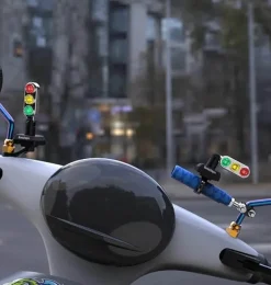 Decor Autozubehör|Automobilindustrie-Mini-Motorrad-Signalleuchte – Blinker im Ampel-Stil