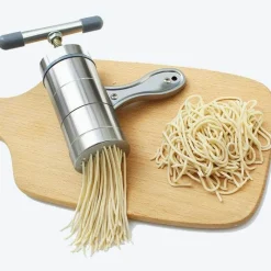 Deco Küche & Esszimmer-Mini-Nudelmaschine aus Edelstahl – Manuelle Nudelmaschine