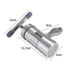 Deco Küche & Esszimmer-Mini-Nudelmaschine aus Edelstahl – Manuelle Nudelmaschine