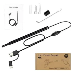 The Relaxation Nook Gesundheits-Gadgets|Gesundheits- Und Entspannungstools-Mini-Ohrreinigungskamera – visuelles Werkzeug zur Ohrenschmalzentfernung